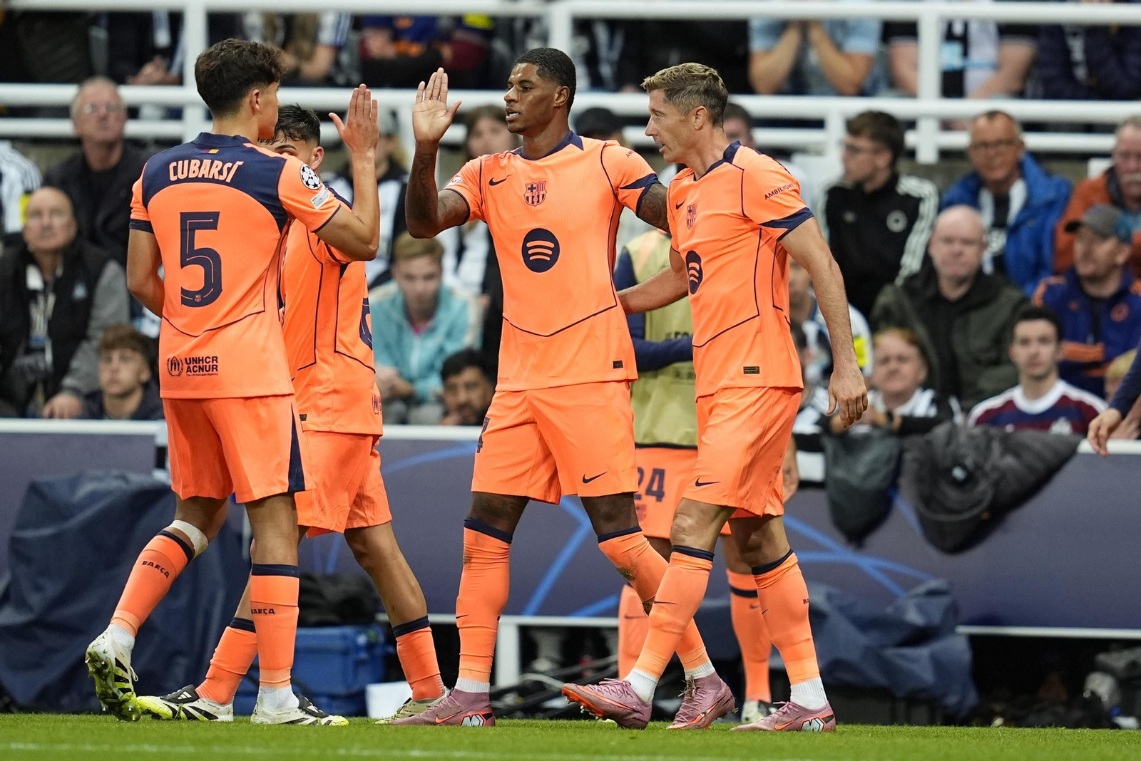 Las fotos del Newcastle-Barcelona