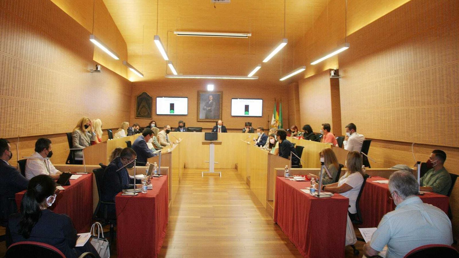 Una vista general de la sesión ordinaria de pleno celebrada este tarde-noche.