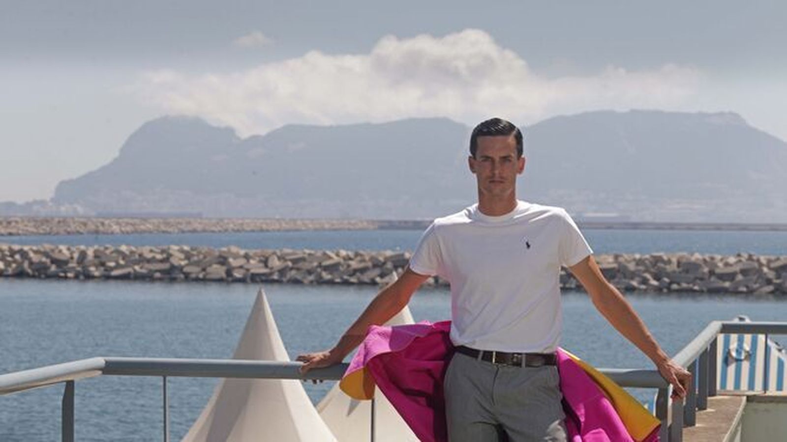 David Galván en el Club Náutico de Algeciras.