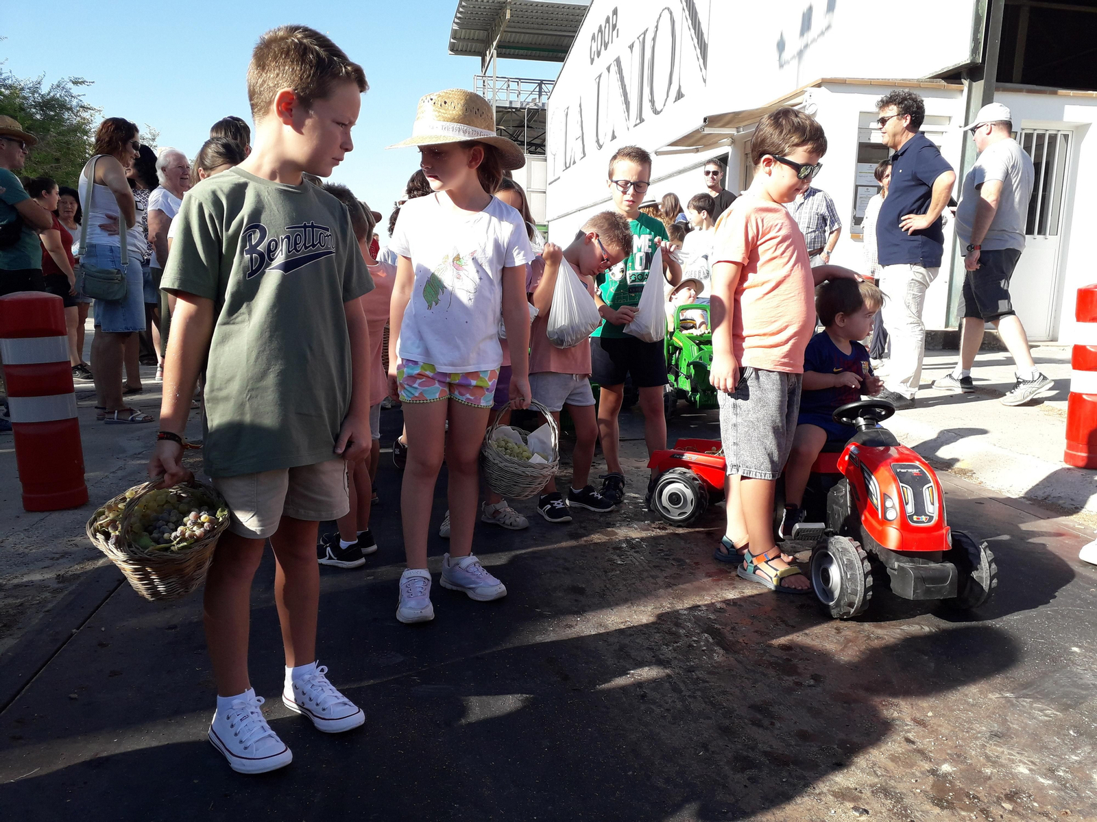 La primera vendimia infantil de Montilla, en imágenes
