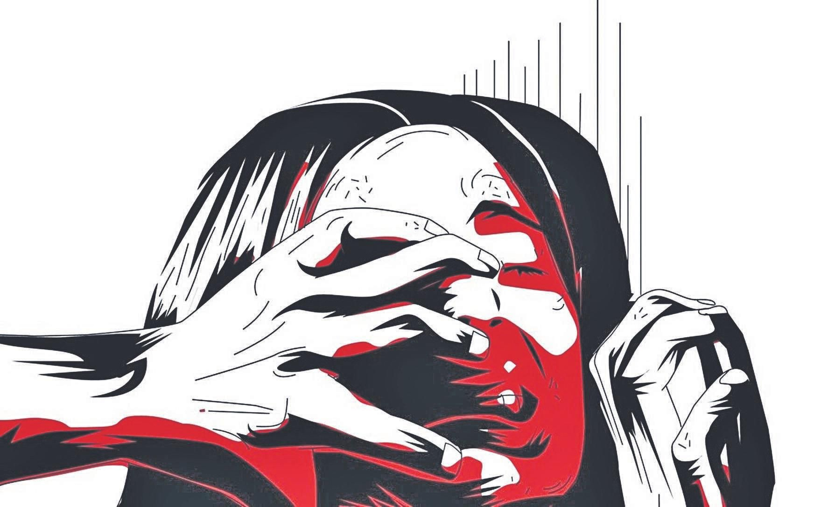 Ilustración sobre la violencia de género.