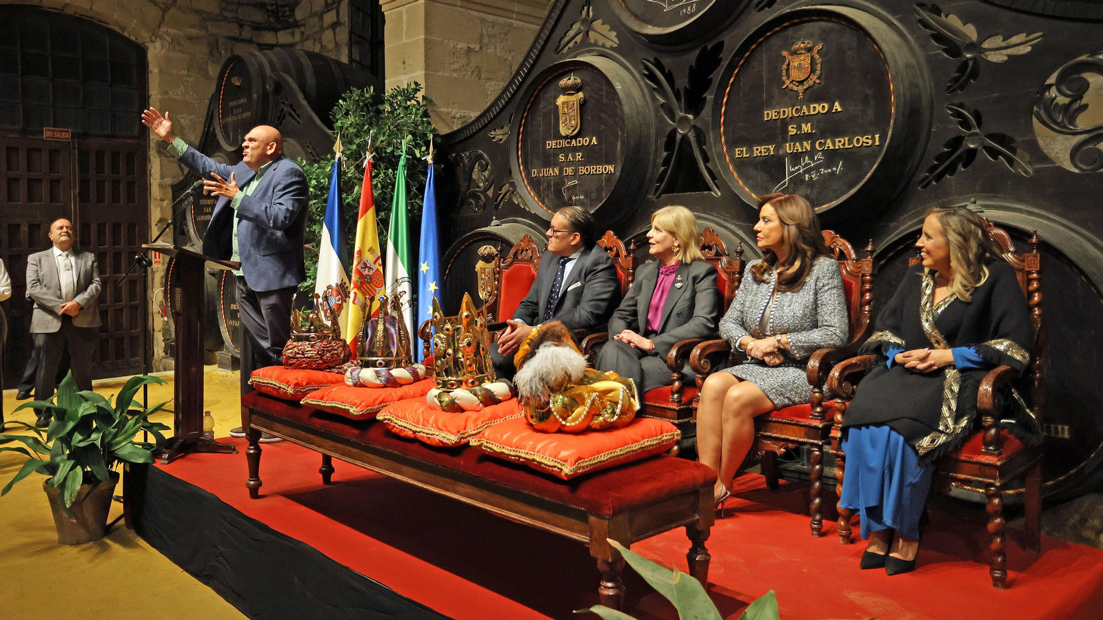 Presentación de los Reyes Magos 2024 de Jerez en Bodegas González Byass