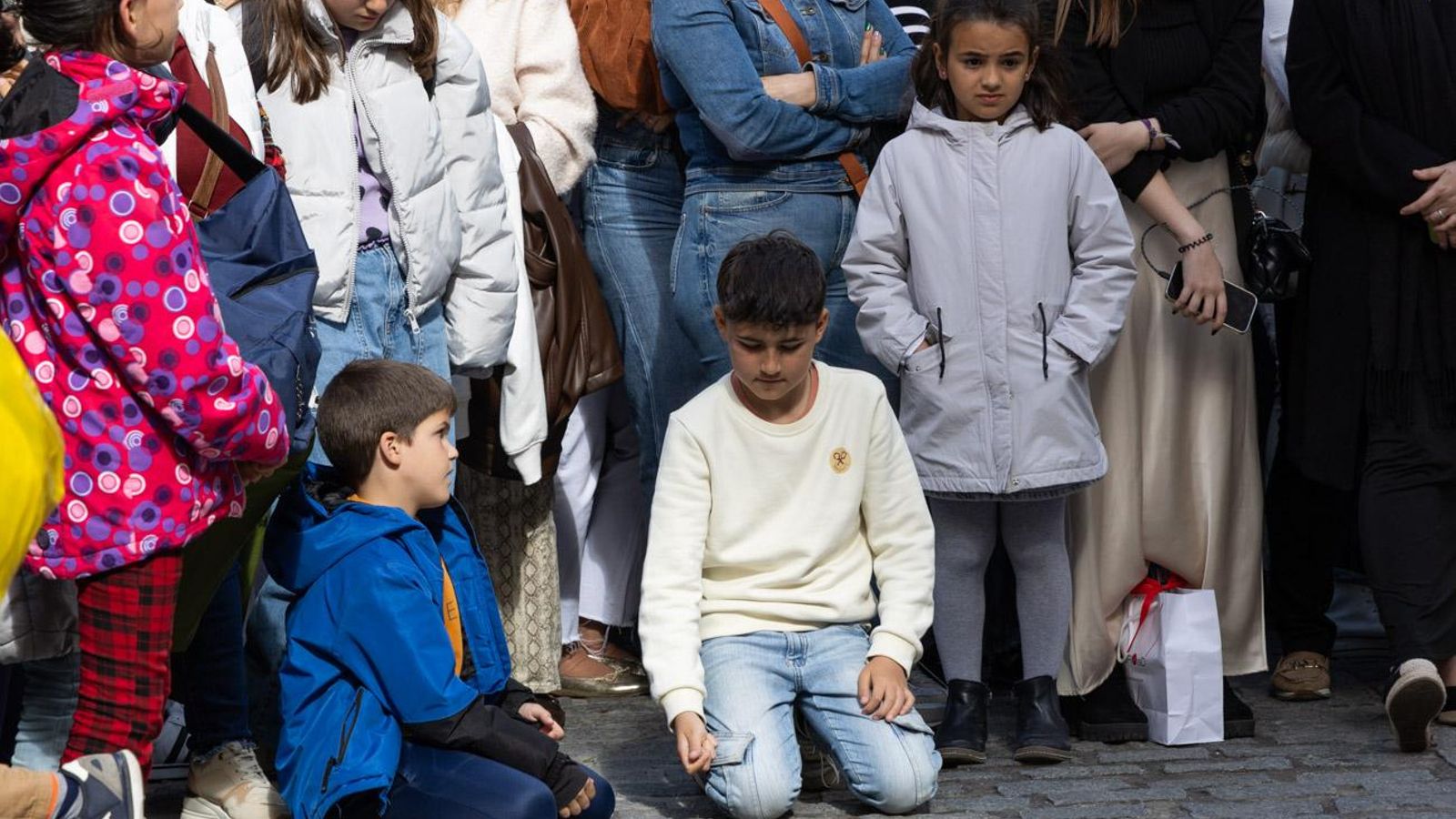 Los jiennenses se recrean con la cofradía de los Estudiantes un nuevo Lunes Santo