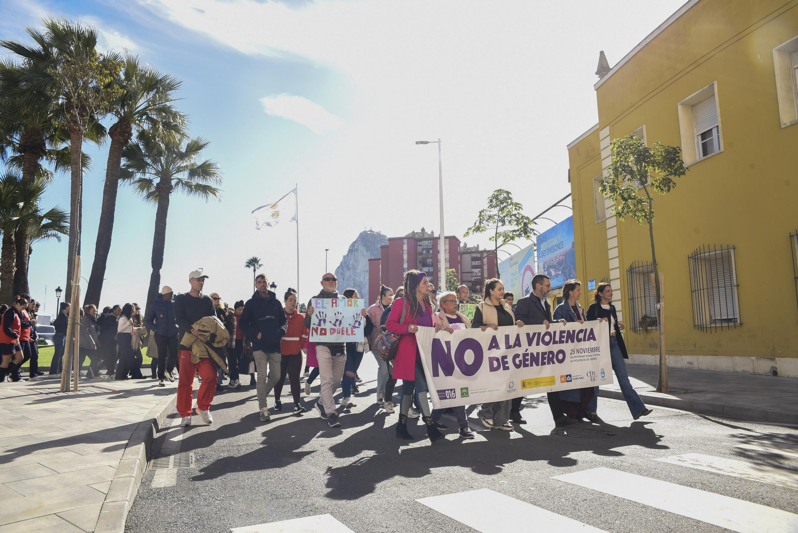 Marcha en La Línea por el 25-N, Día Internacional de la Eliminación de la Violencia contra la Mujer