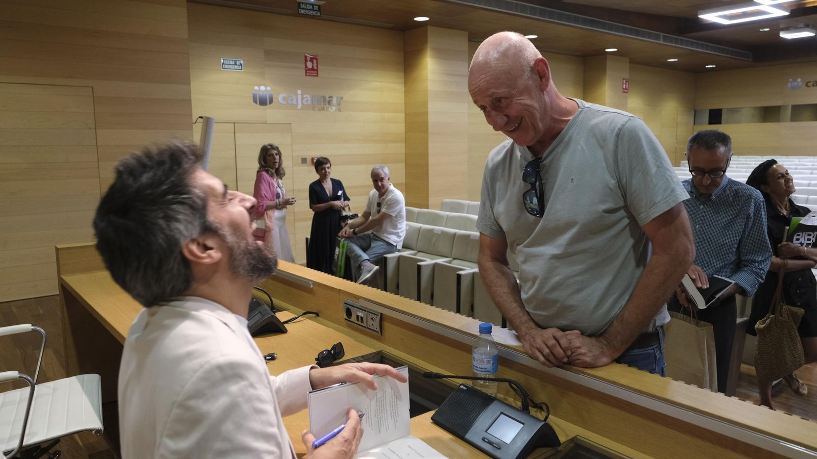 Loureiro con José María Rodríguez de Oasys MiniHollywood.