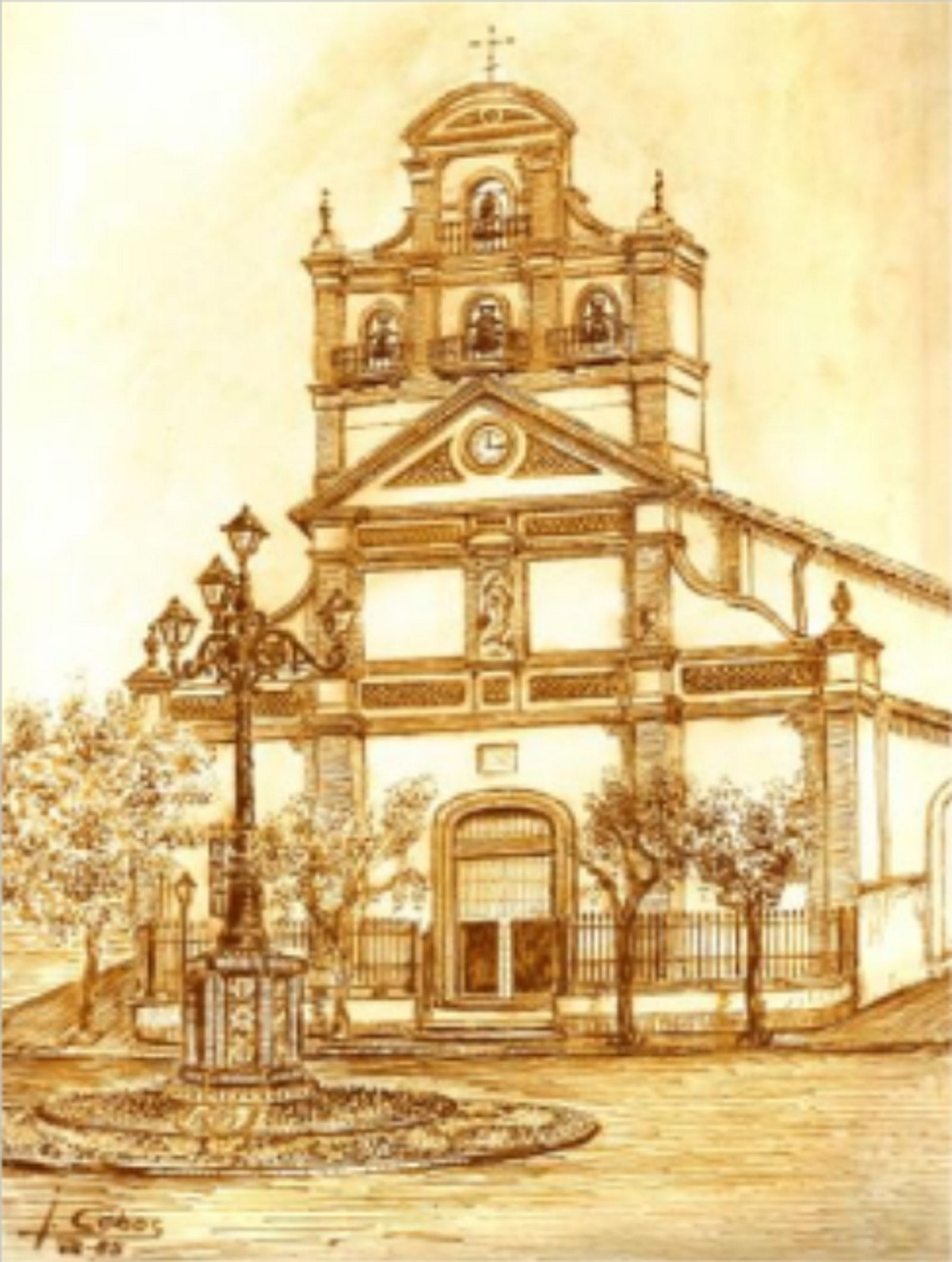 Una de las láminas de Joaquín Cobos.