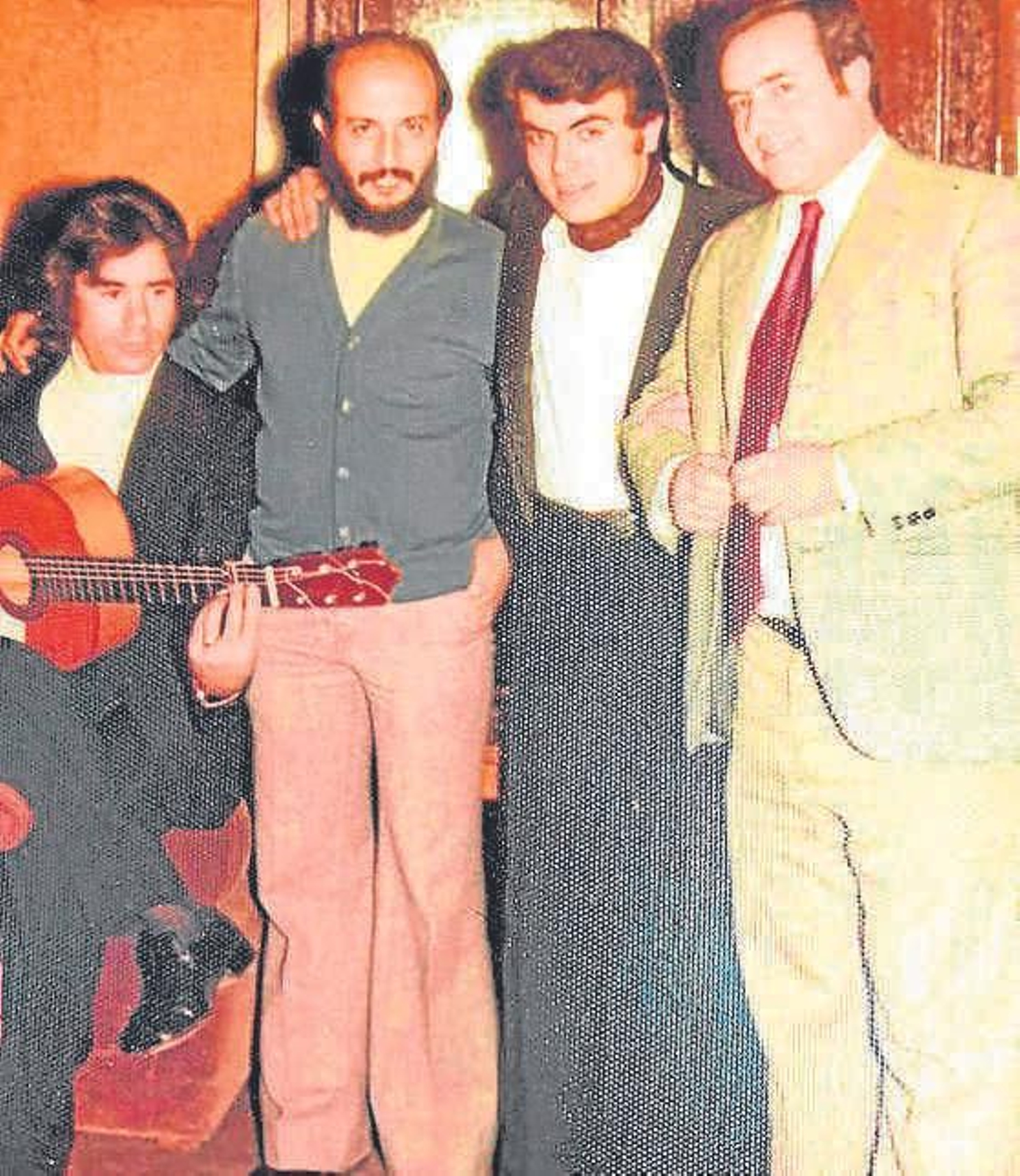 Con Pepe Heredia, Paco Moyano y Emilio Herrero.