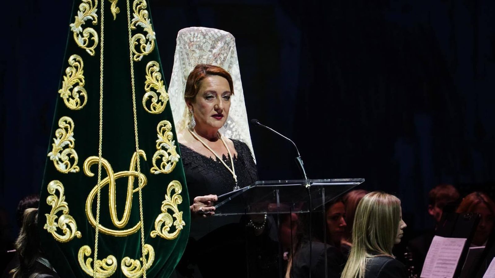 María del Carmen Martín en un momento de su pregón