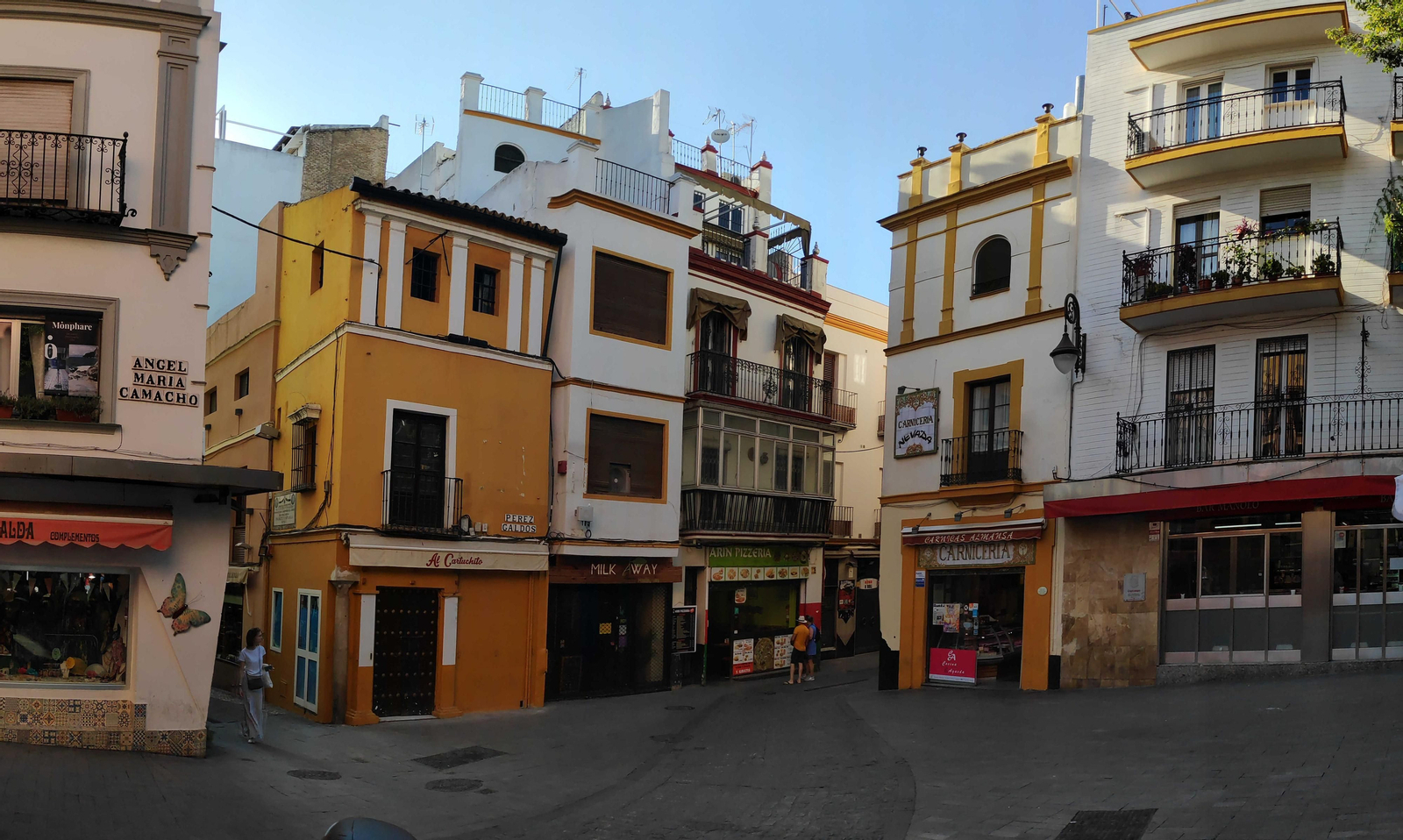 La calle Pérez Galdós, donde ocurrieron los hechos.