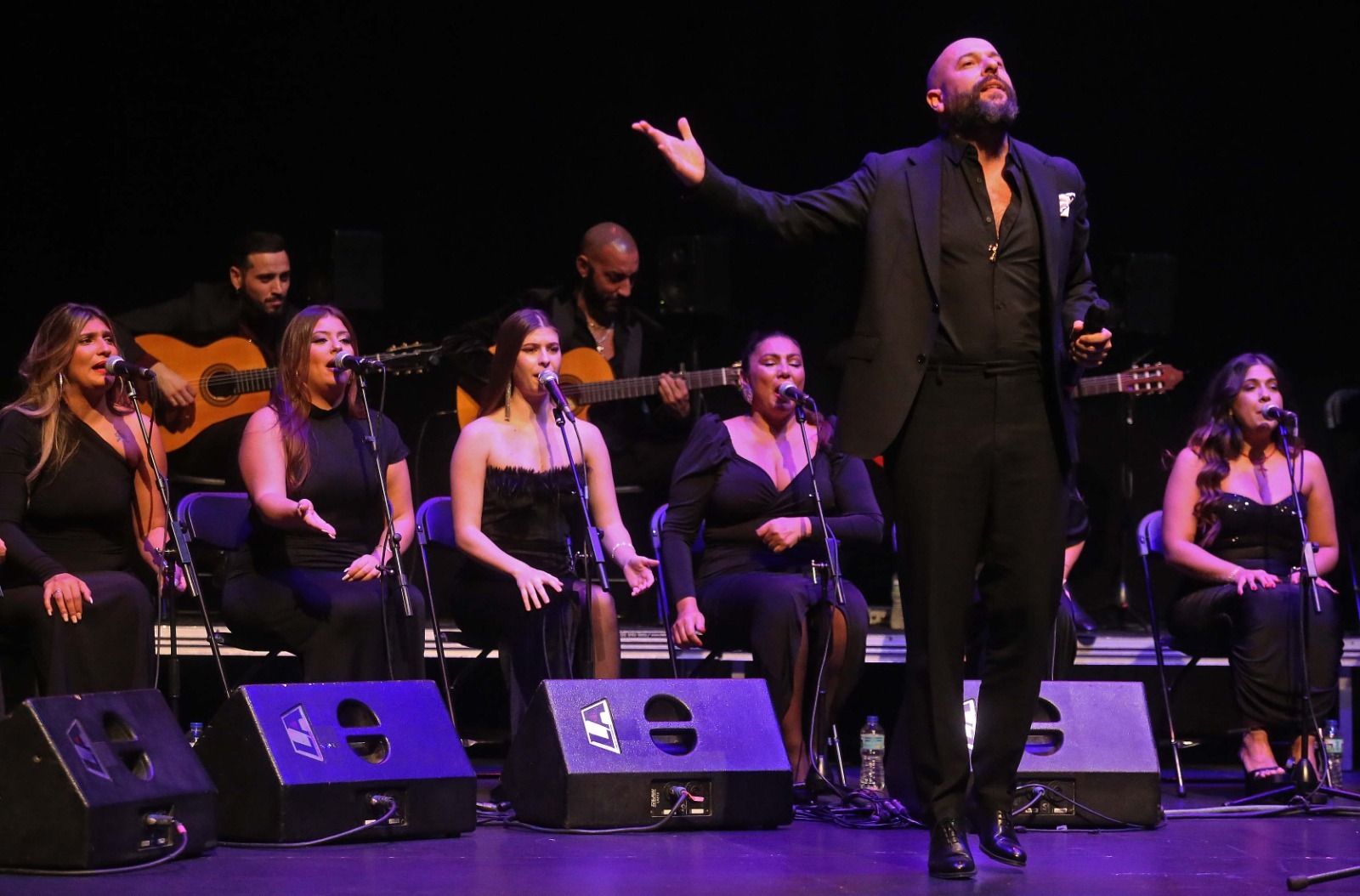 Un momento del espectáculo, este jueves en La Línea.