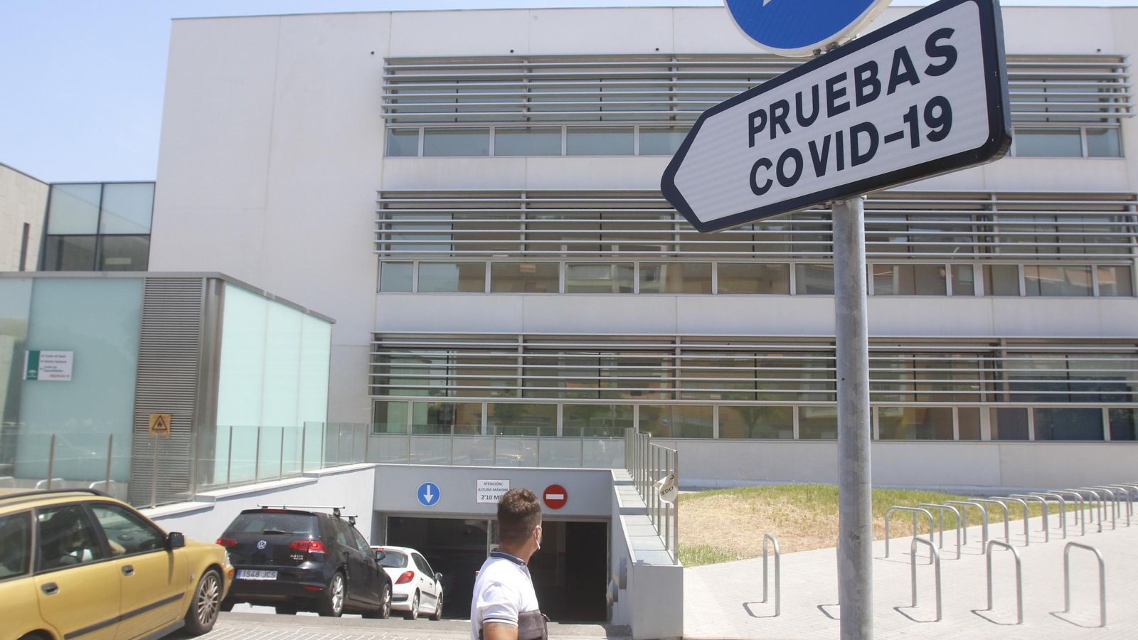 Pruebas del covid-19 en el sótano del Castilla del Pino