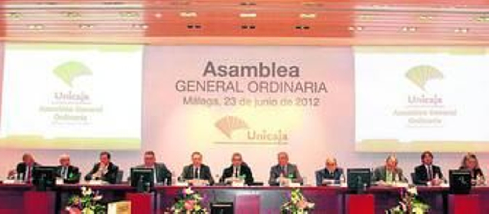 Asamblea general de Unicaja celebrada ayer en Málaga.