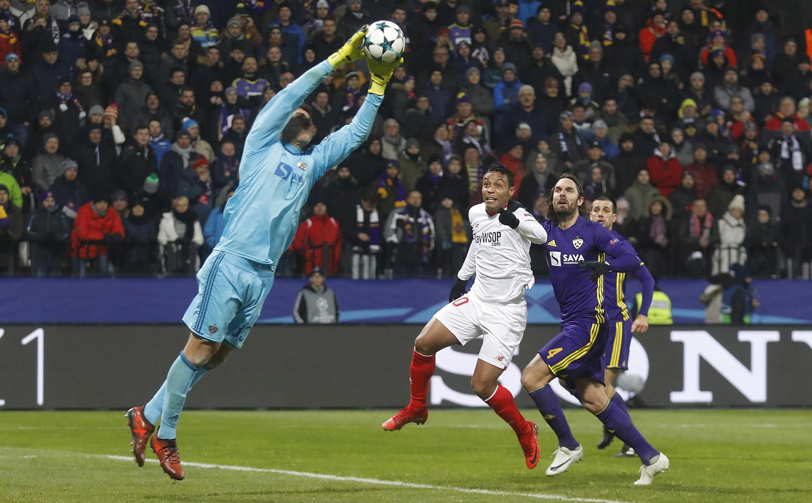 El Maribor-Sevilla FC, en imágenes
