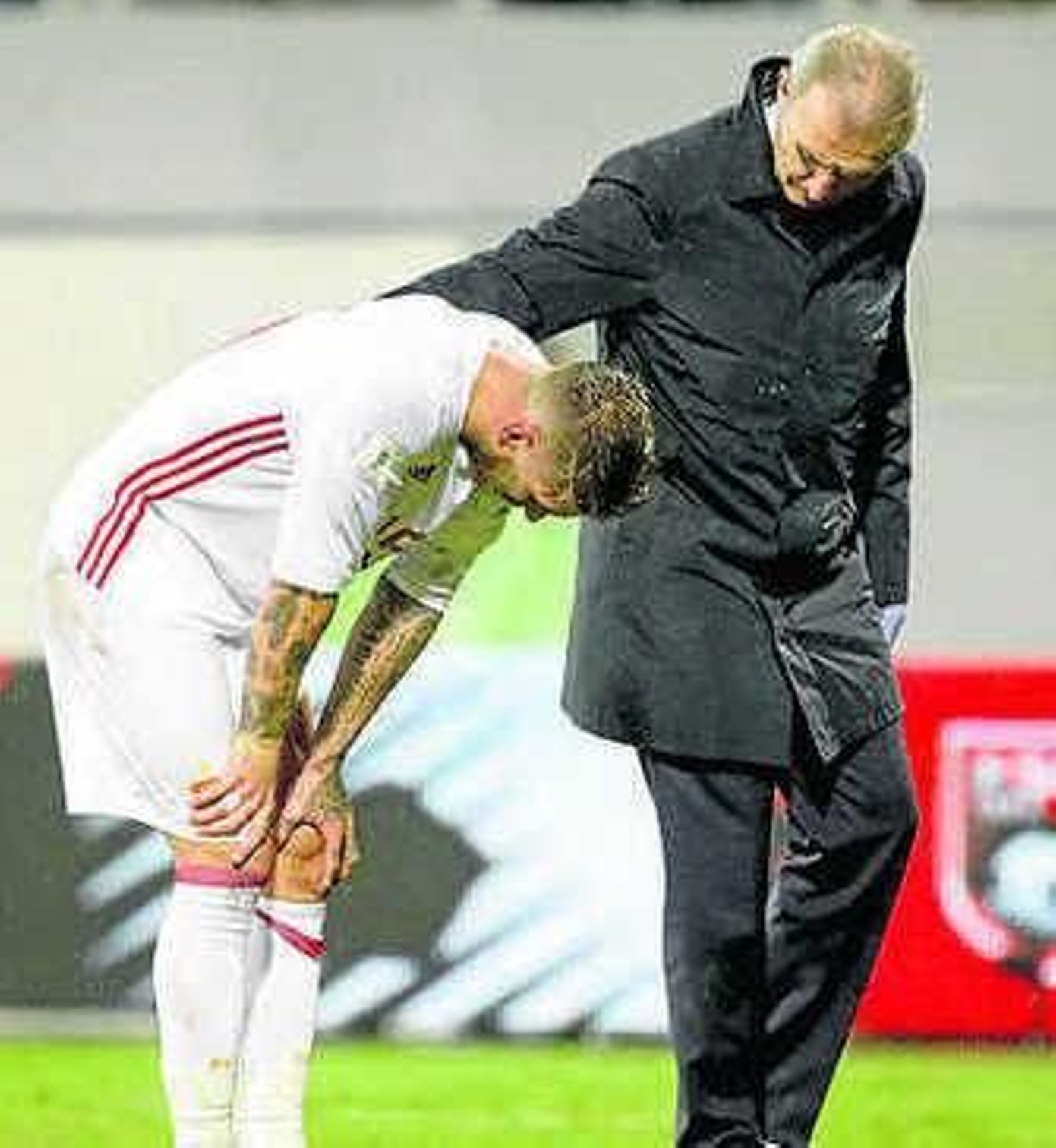 Sergio Ramos con Óscar Celada.