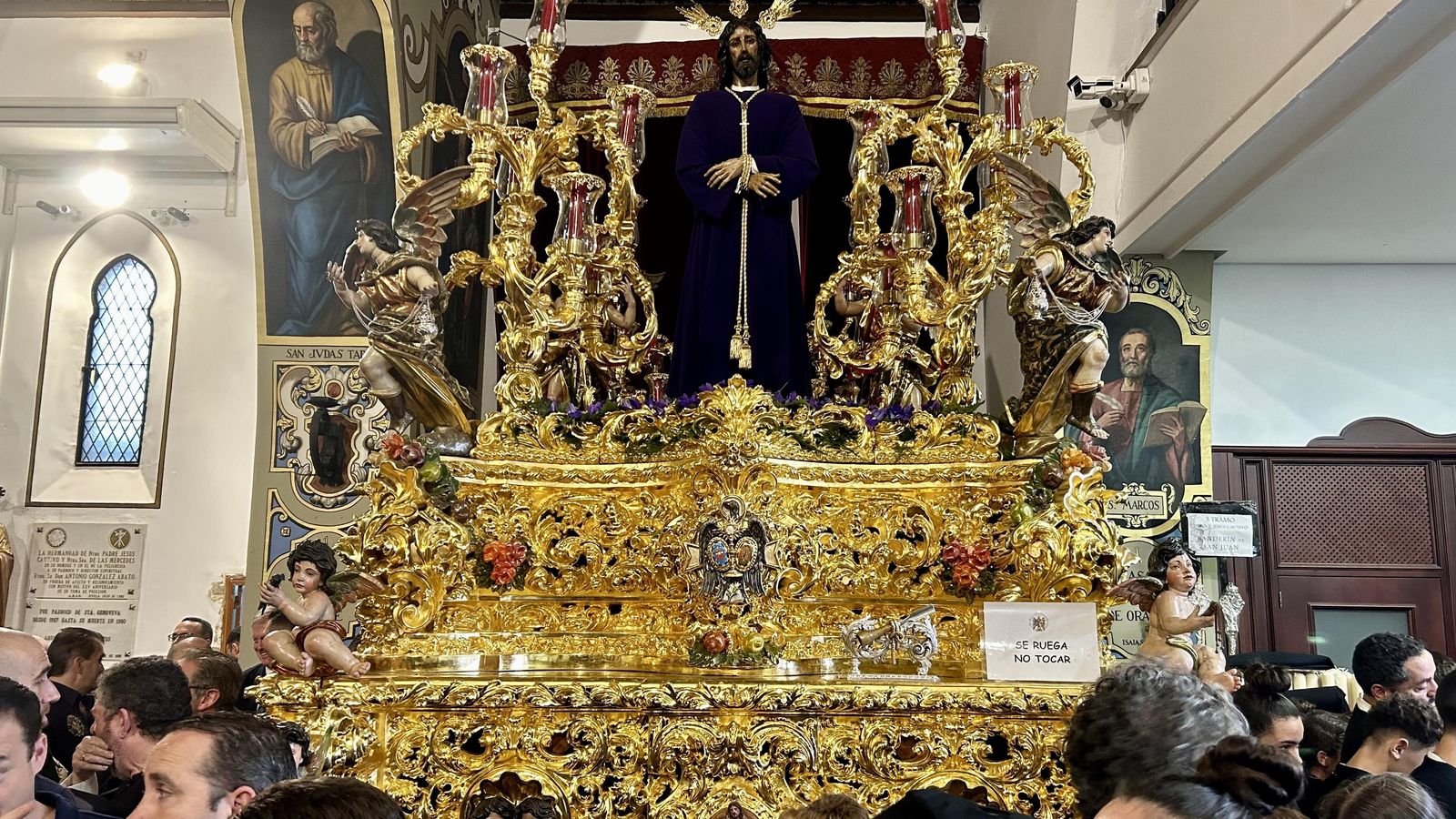 El Cautivo de Santa Genoveva en su templo.