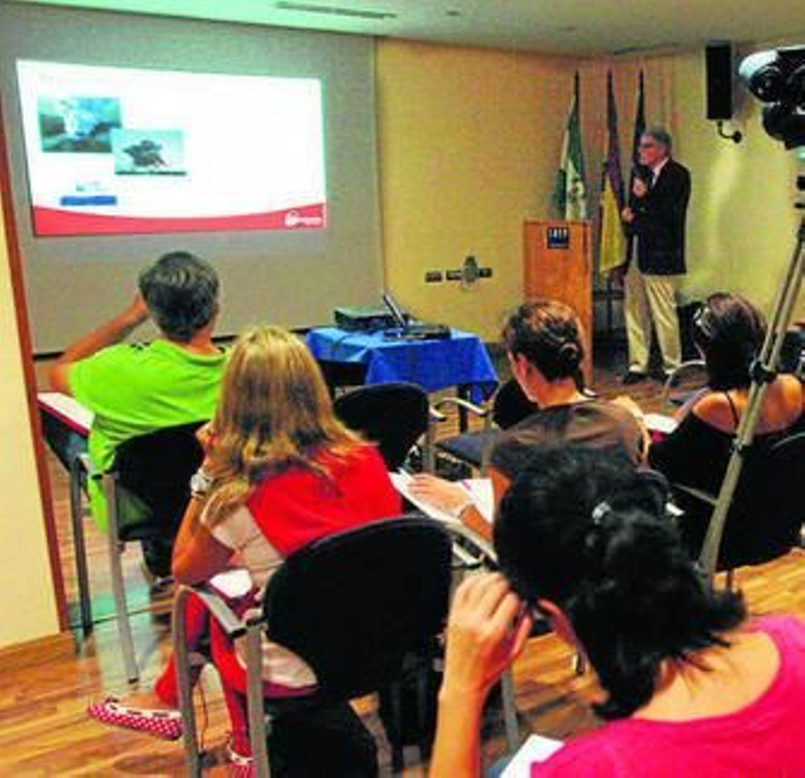 Un momento de la presentación de Air Berlin celebrada ayer.