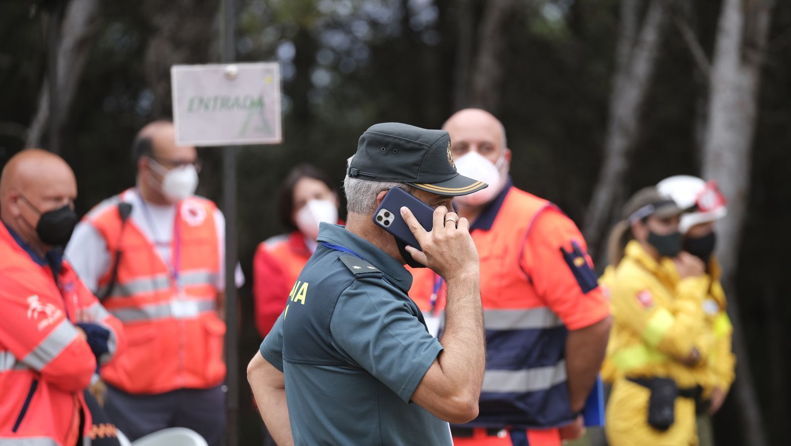 Fotogalería simulacro incendio forestal. Parque periurbano de Castala. Berja (Almería)
