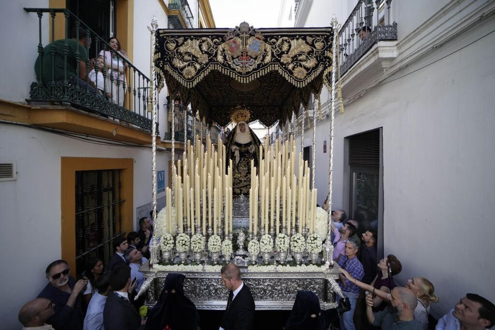 El palio de la Carretería el pasado Viernes Santo