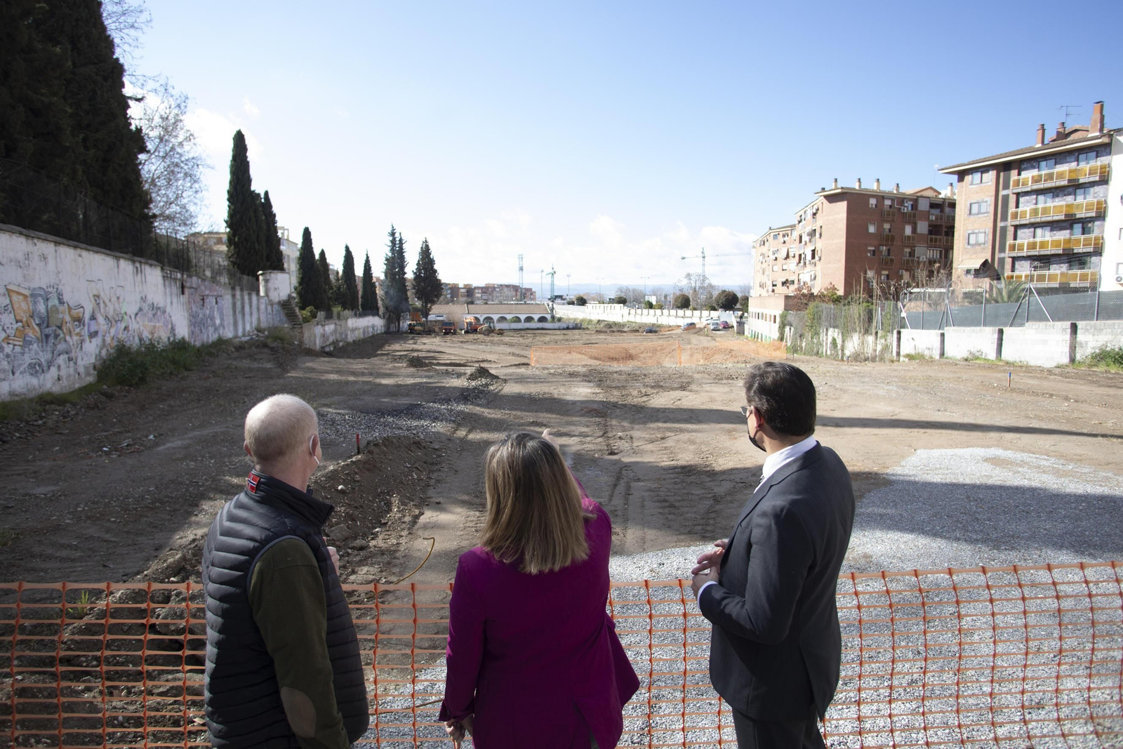 Vista de los terrenos del Parque de Talleres y Automóviles