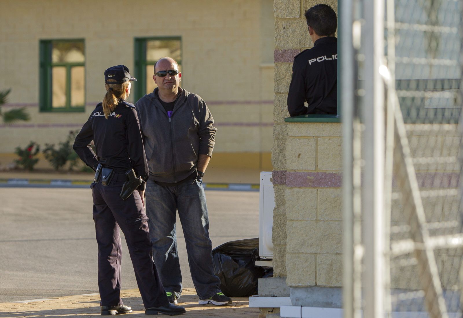 El ex chófer de Guerrero cuando salió de la cárcel de Morón.