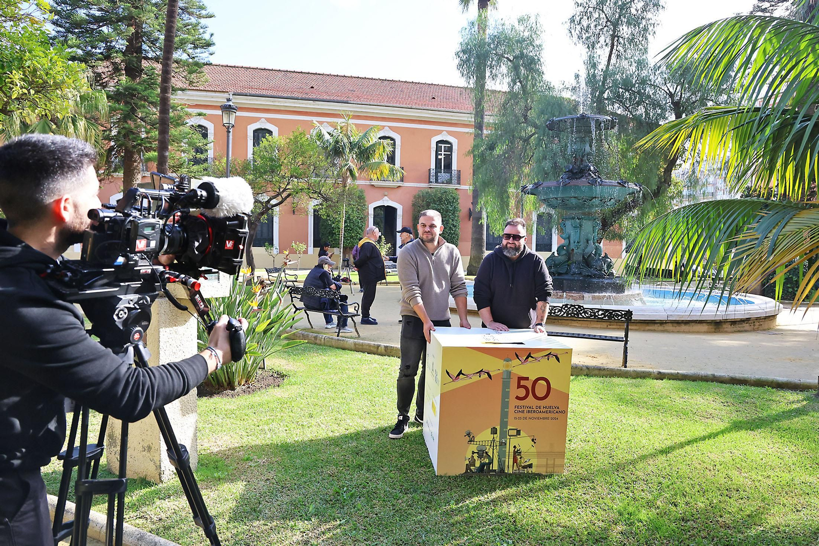 Imágenes del ambiente en el Festival de Cine Iberoamericano de Huelva en la jornada de Martes