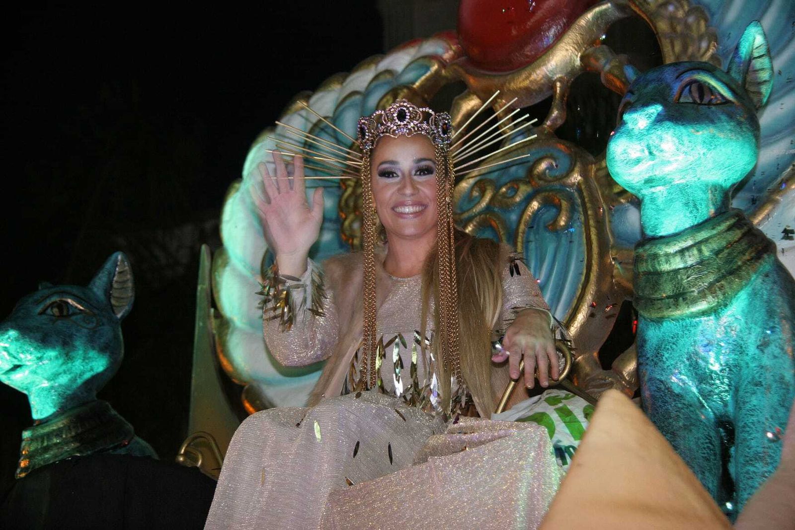 Noelia de los Ríos, en la cabalgata.