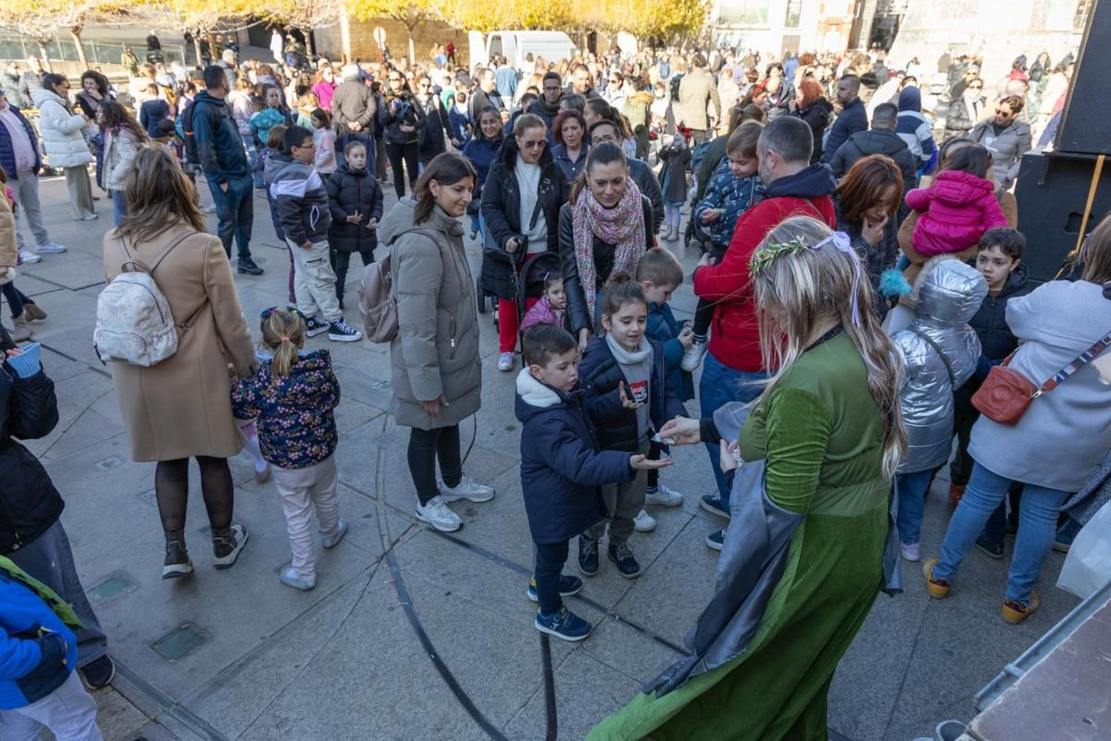 Fiesta infantil de Nochevieja en la Plaza de Santa María