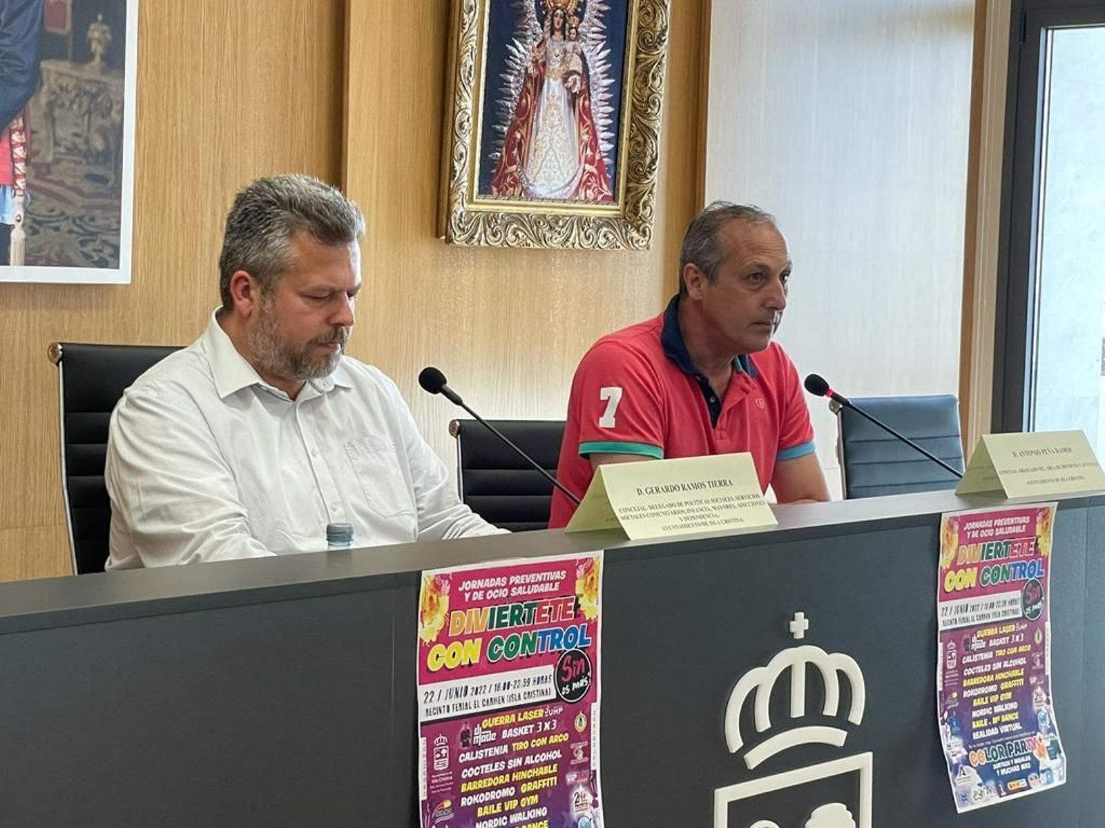 Gerardo Ramos, a la izquierda y Antonio Peña a la derecha.