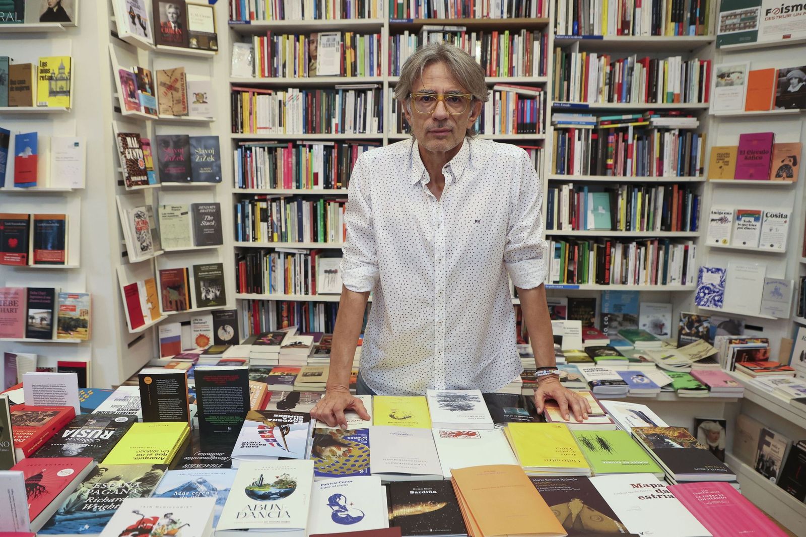 Juan Tallón, en la presentación de su última novela