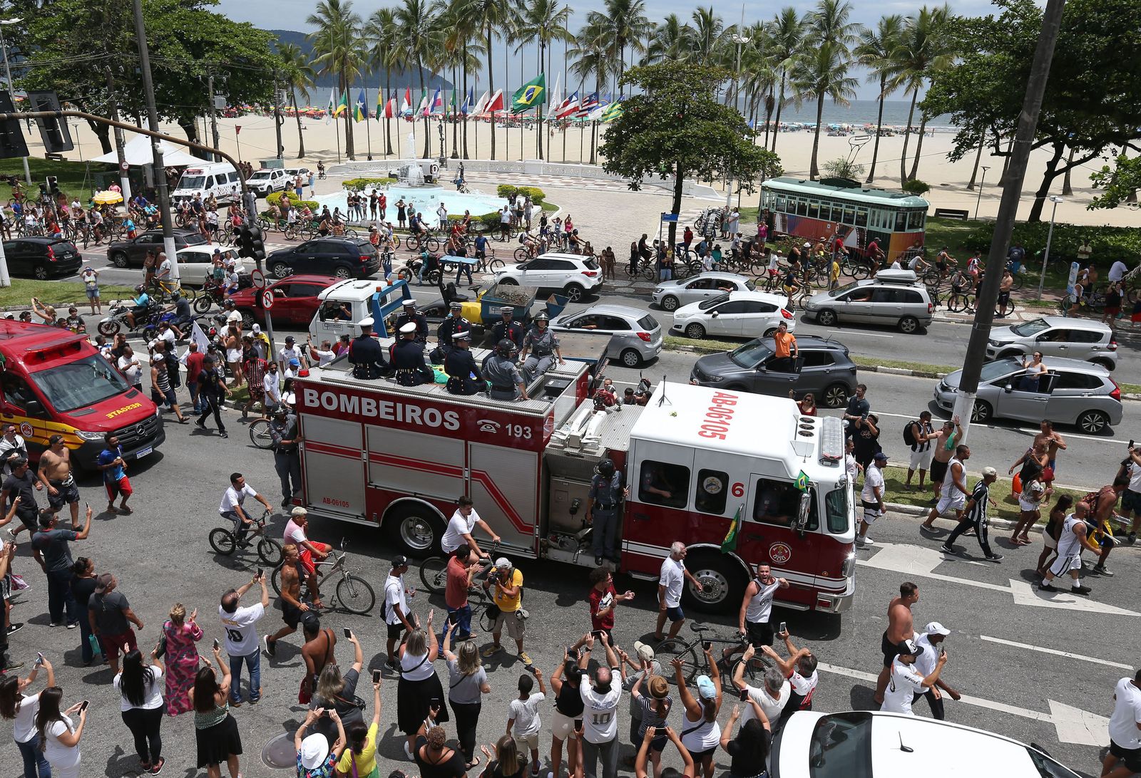 Las fotos del entierro de Pelé