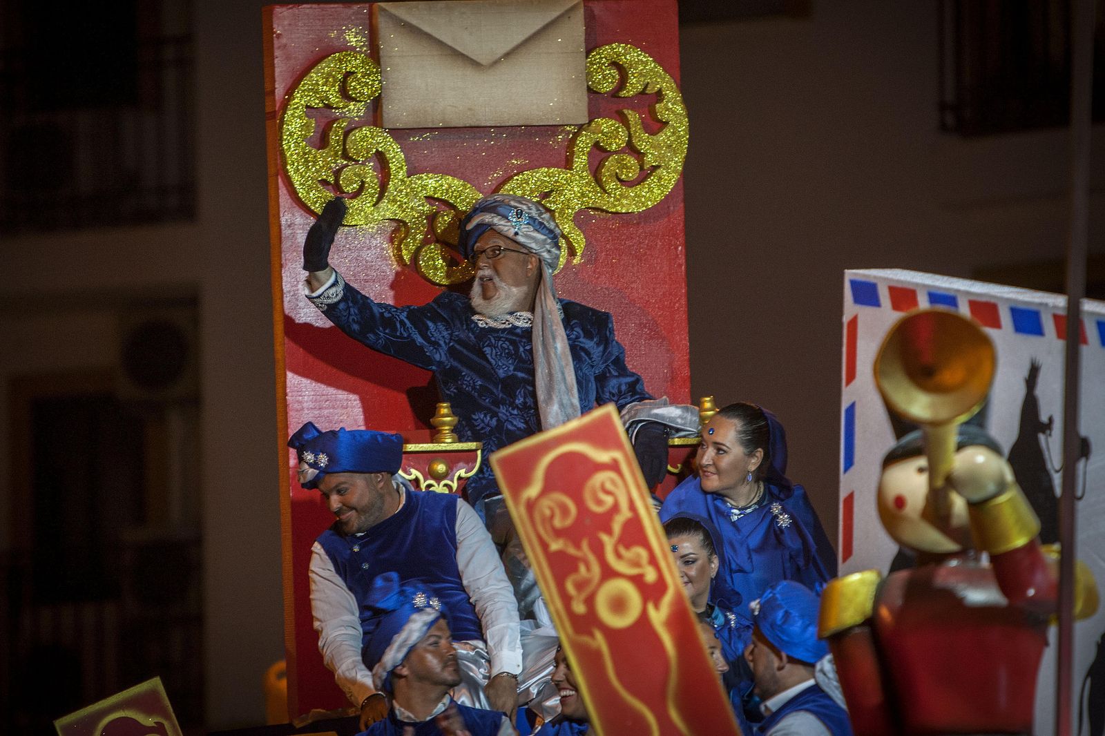 El Heraldo Real del año pasado, en un momento de la cabalgata.