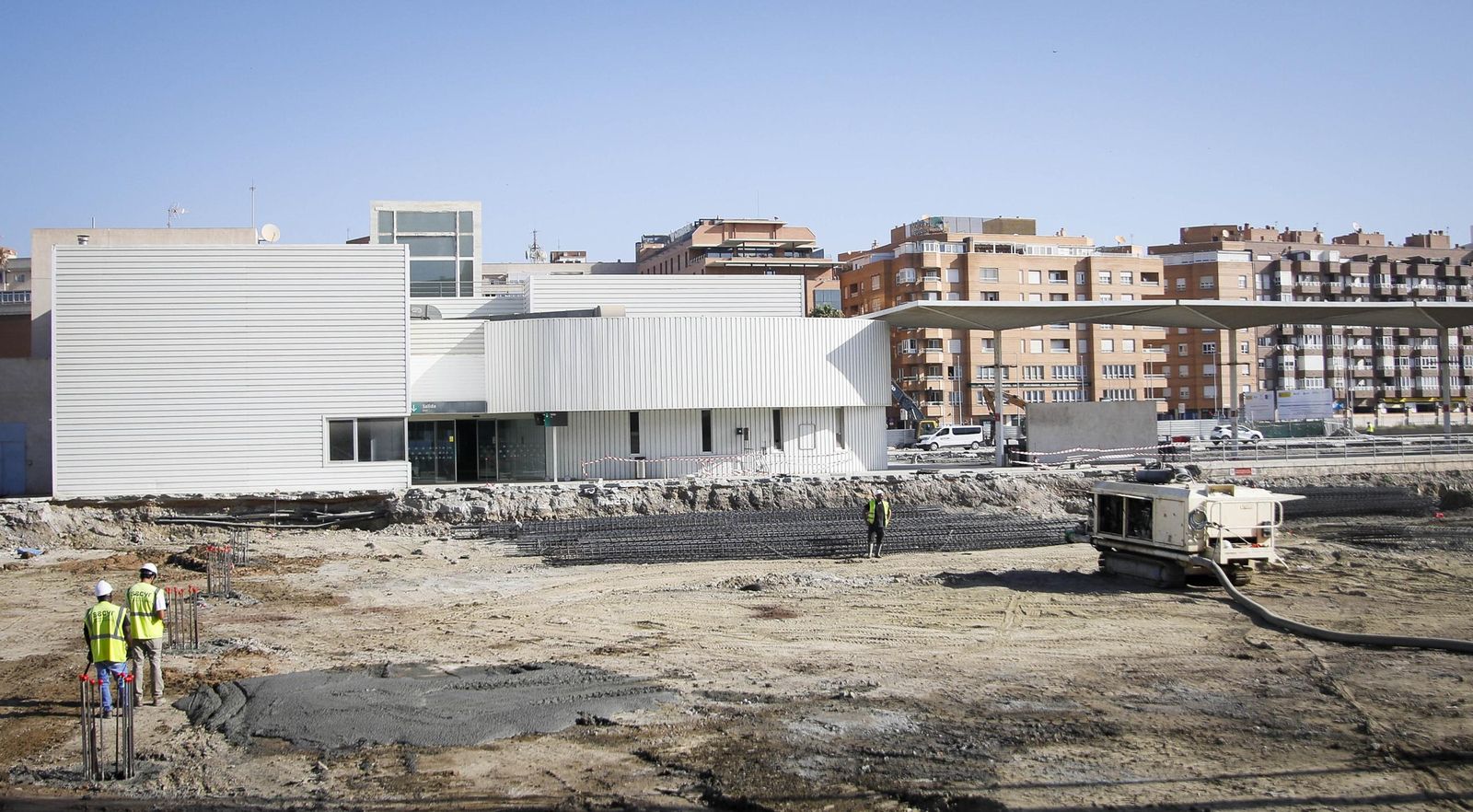 Imágenes del desmantelamiento de la estación intermodal