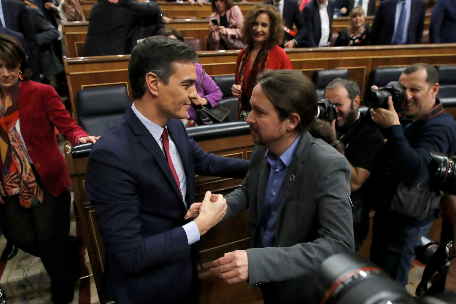 El debate de investidura de Pedro Sánchez, en imágenes