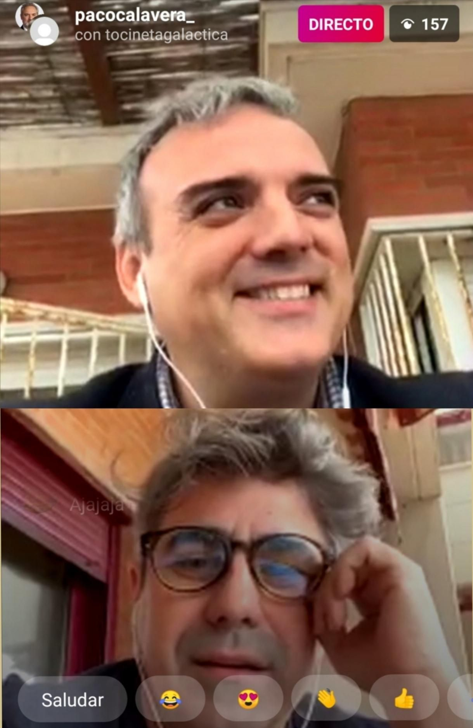 Calavera y Céspedes están haciendo directos desde 'Instagram'.