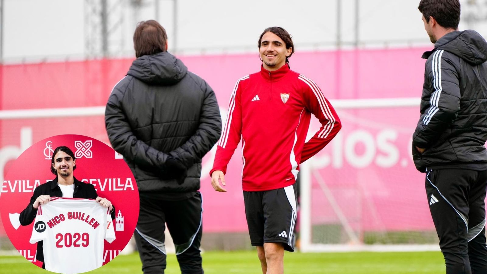 Nico Guillén, a las órdenes de Almeyda en un día que renovó hasta 2029