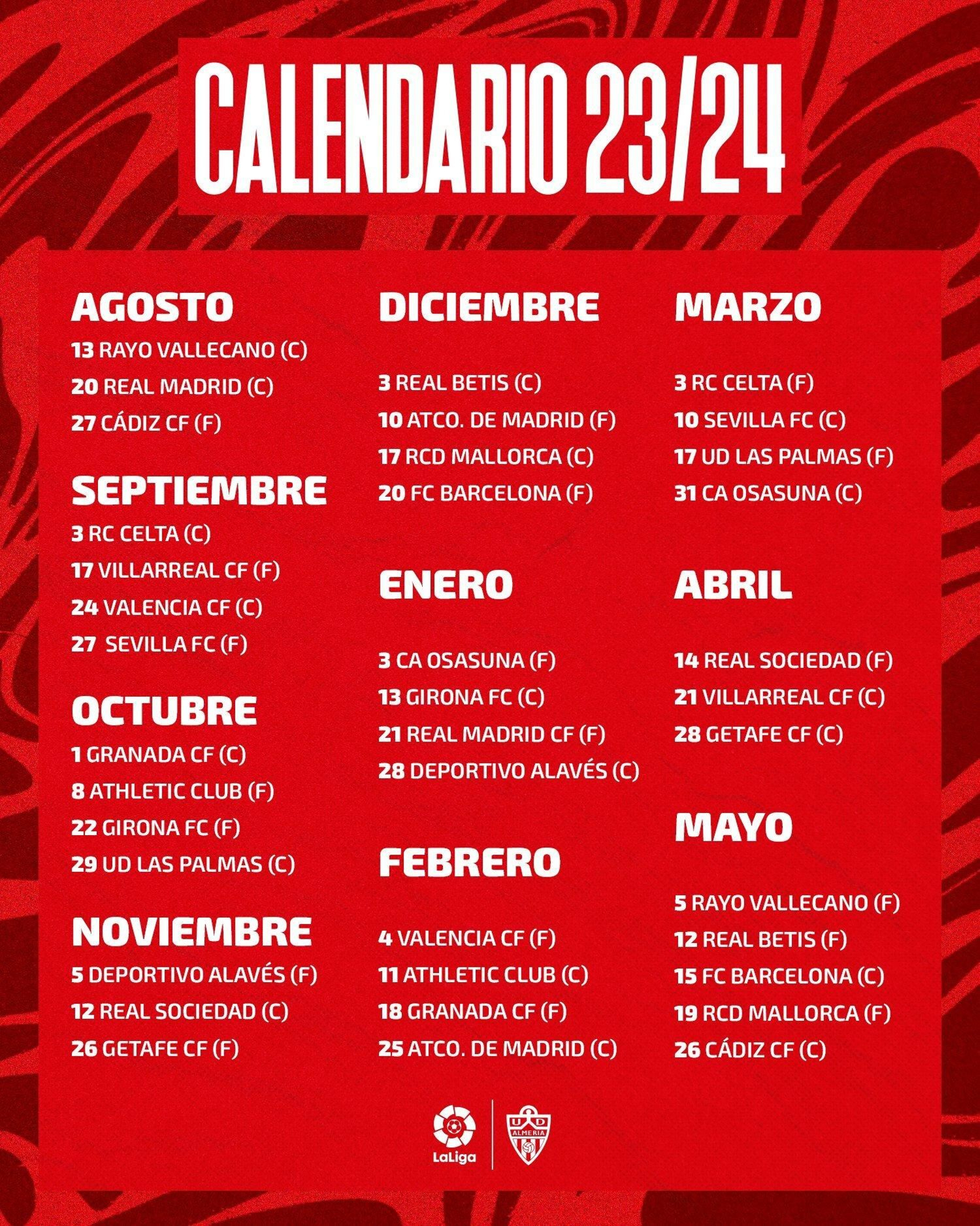 Calendario de la UDA