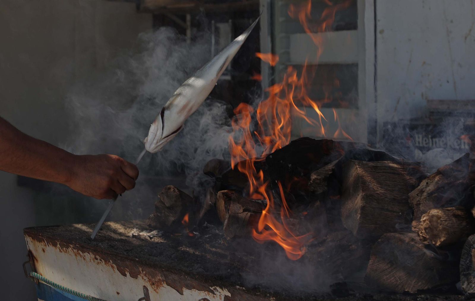 Fotos del domingo en la playa de Levante de La Línea