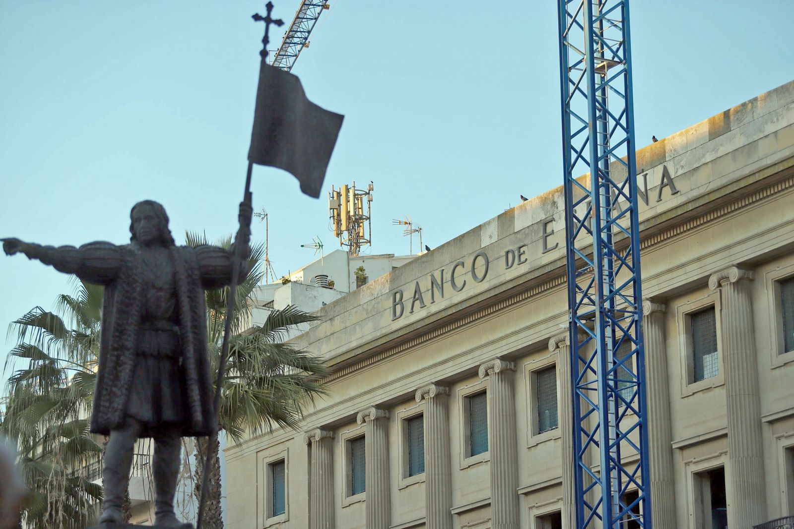 Imágenes del estado actual de las obras del Banco de España