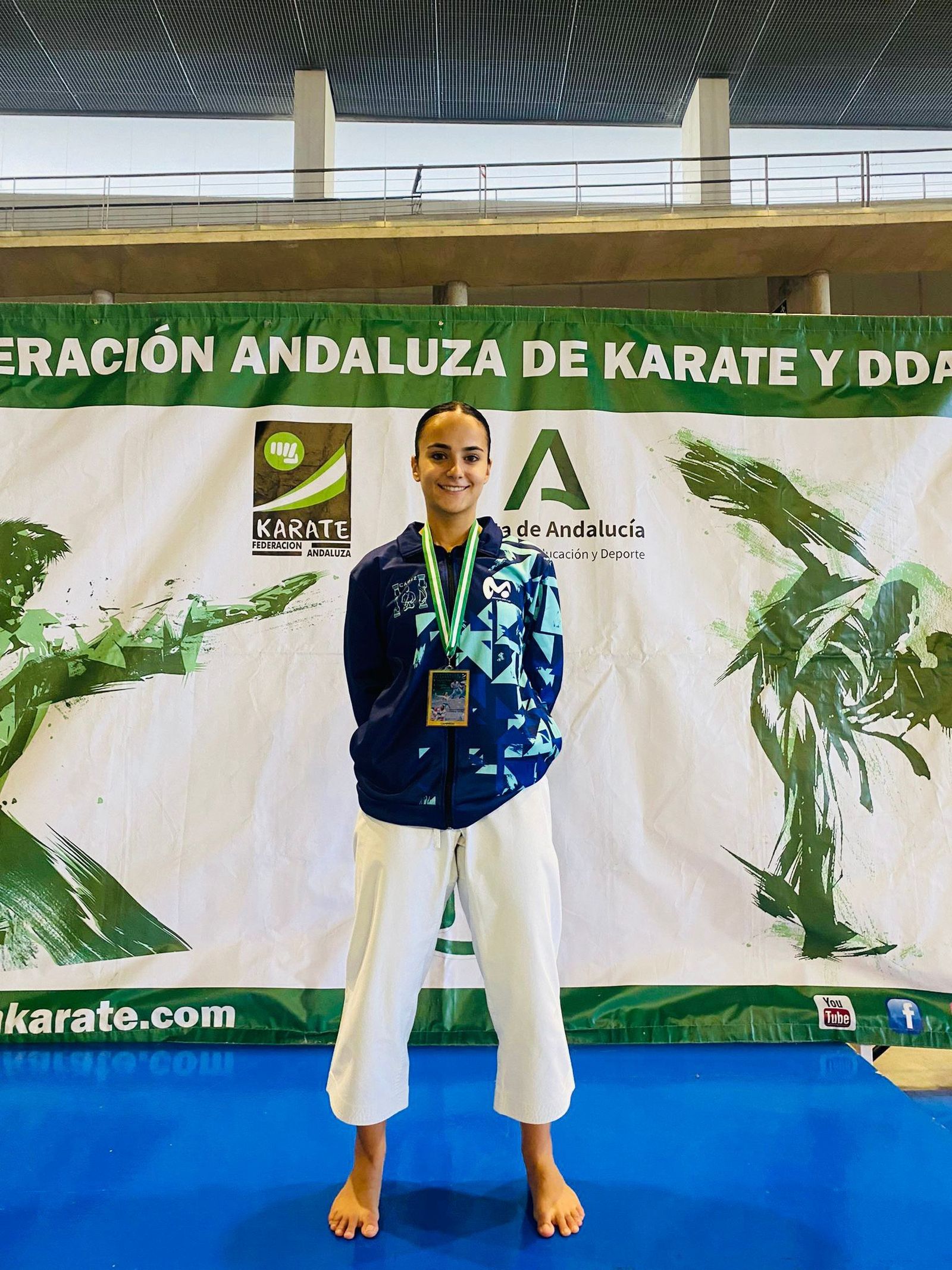 La chiclanera Mónika Lavilla, campeona de Andalucía de karate en la modalidad de katas