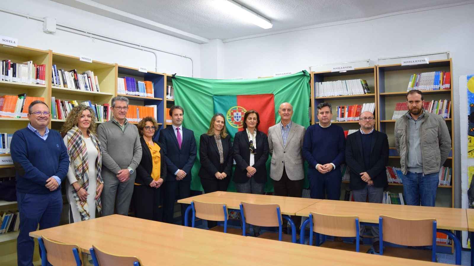 La cónsul General de Portugal en Sevilla y la Consejera de Educación para España y Andorra y directora del Instituto Camões visitan el IES José Antonio Fernández Muriel de Lepe