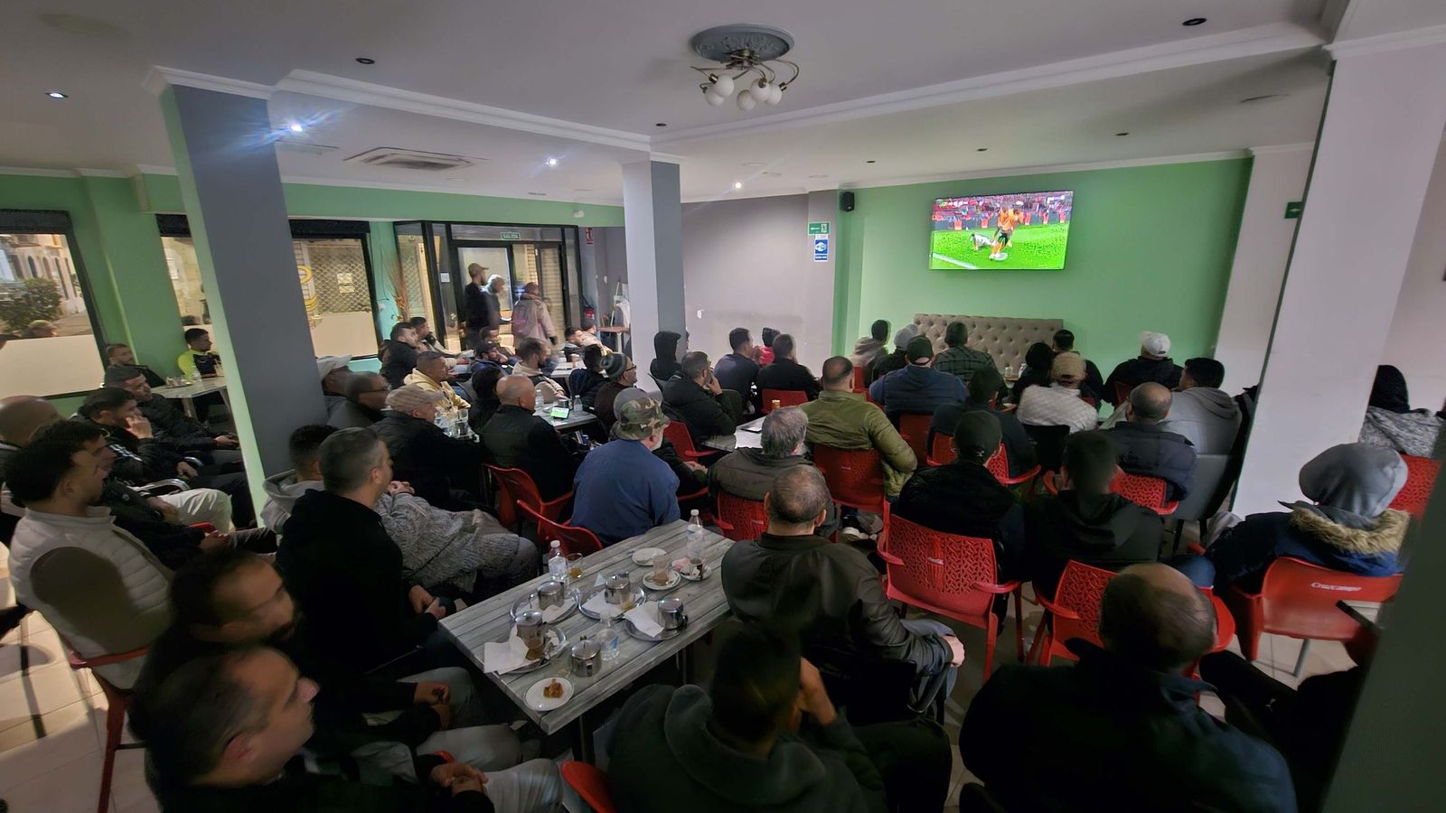 Las fotos de cómo se vivió en Algeciras el Zambia - Marruecos de la Copa de África