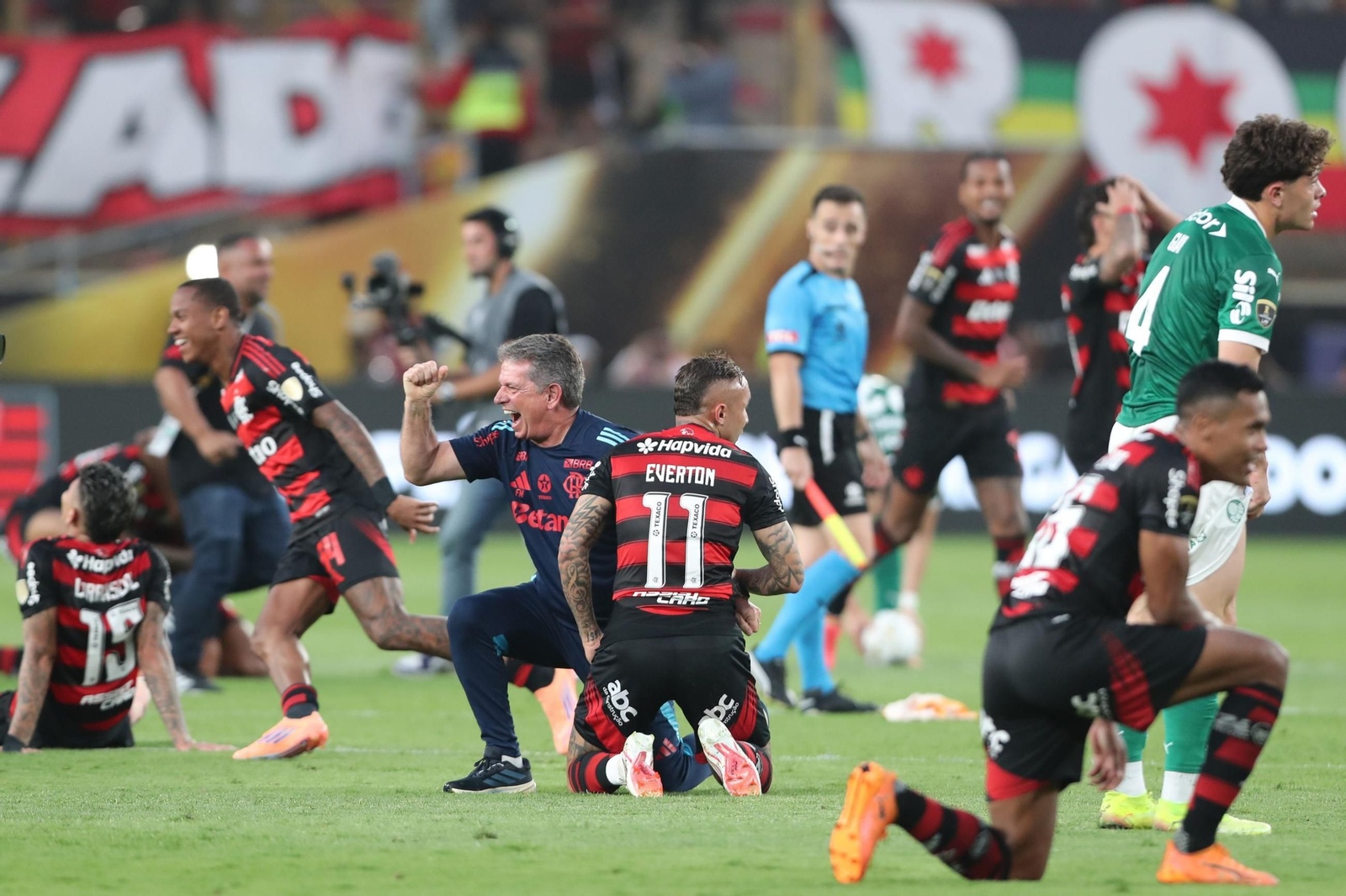 Las fotos de la final de la Copa Libertadores con triunfo de Flamengo sobre Palmeiras