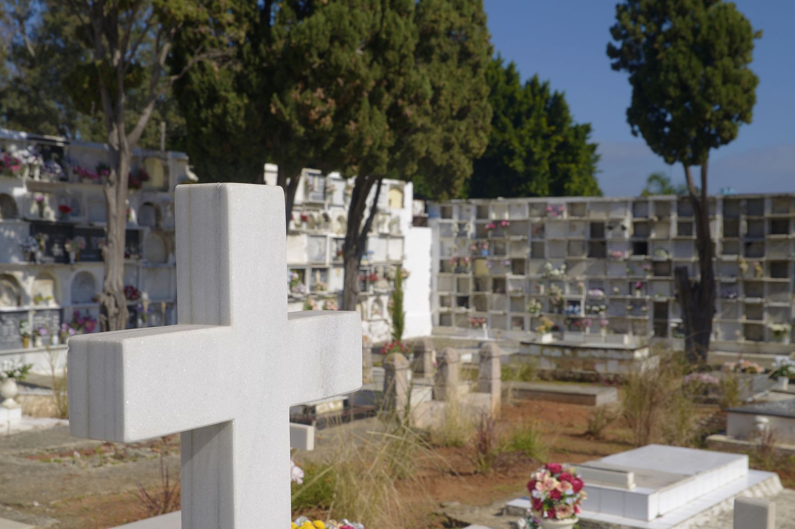 Fotos de los cementerios de Algeciras en el día de los difuntos