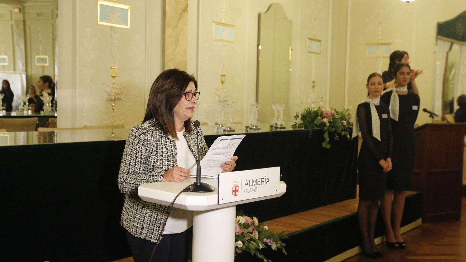 María del Mar Reche leyó el manifiesto.