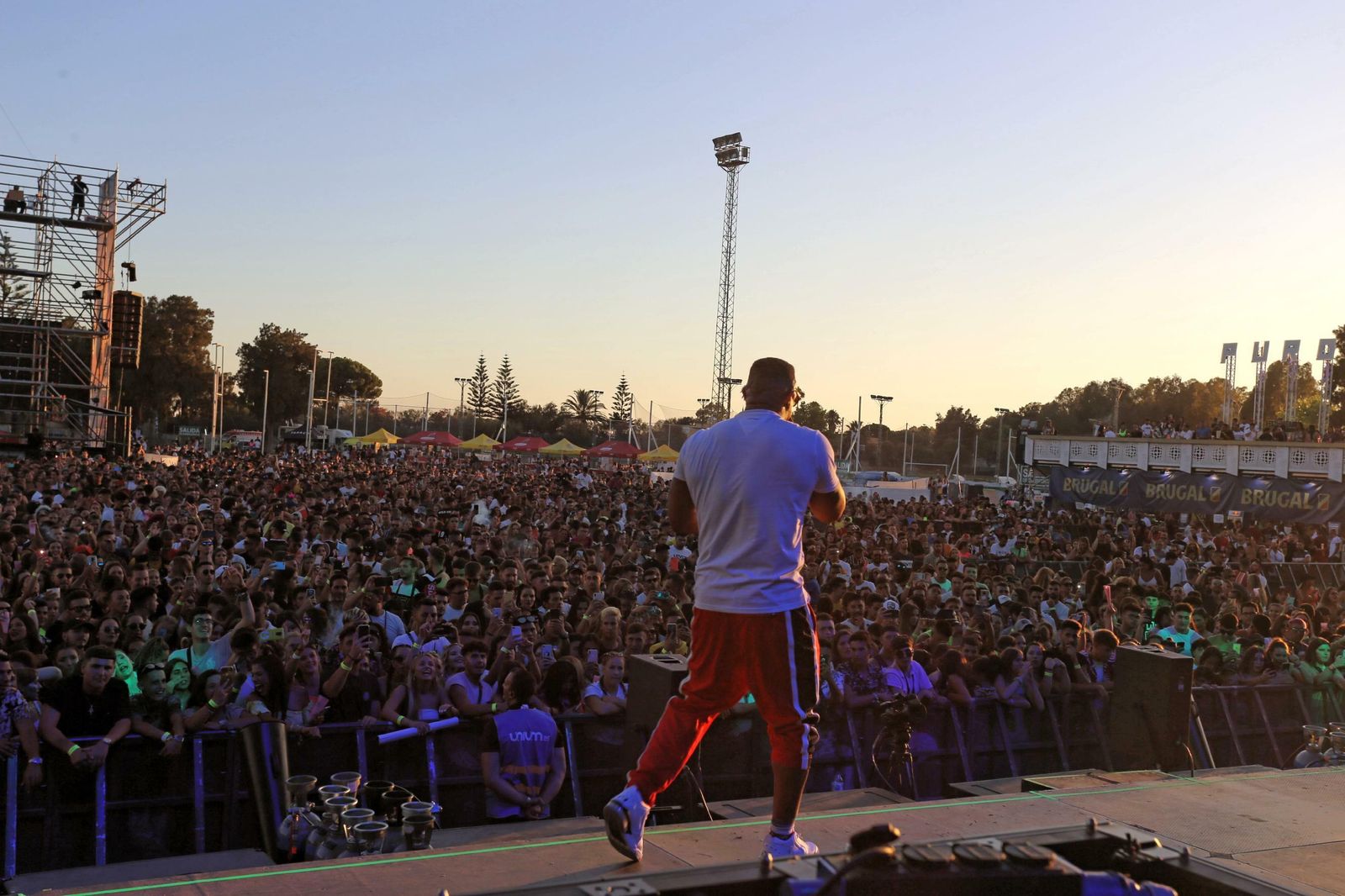 Henry Mendez, durante su actuación en el festival Puro Latino.