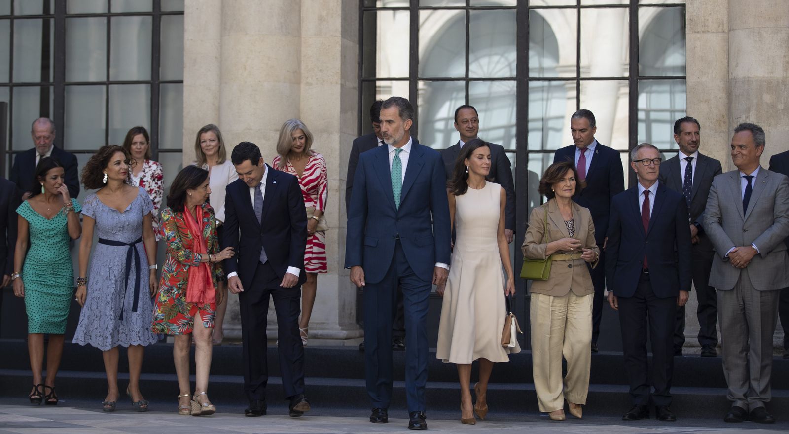 La visita de los Reyes a la exposición 'El viaje más largo', en imágenes