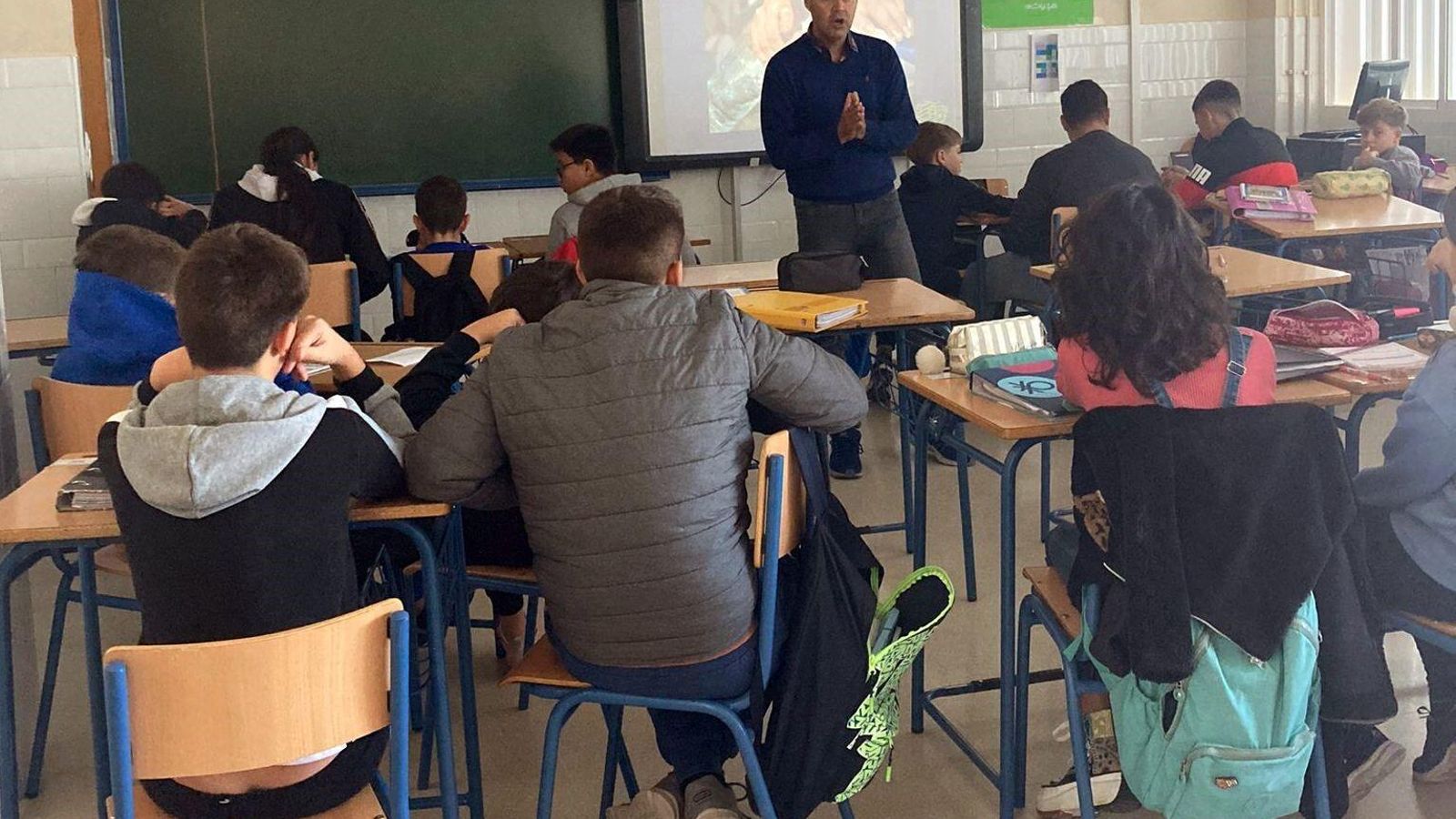 Una de las actividades en un centro educativo de Utrera.