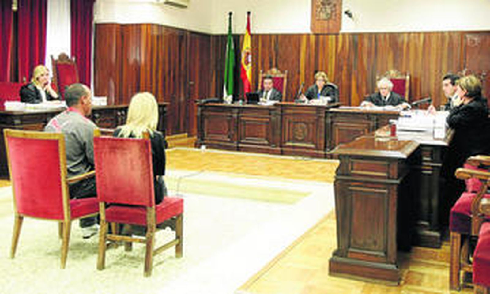 Familiares de Juan Antonio durante el juicio.