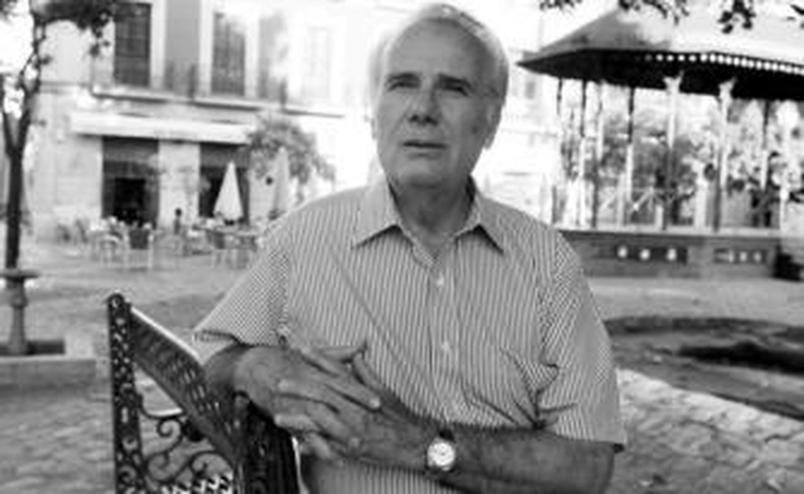 Juan de los Ríos, presidente de Cáritas, días atrás en la Alameda del Banco.