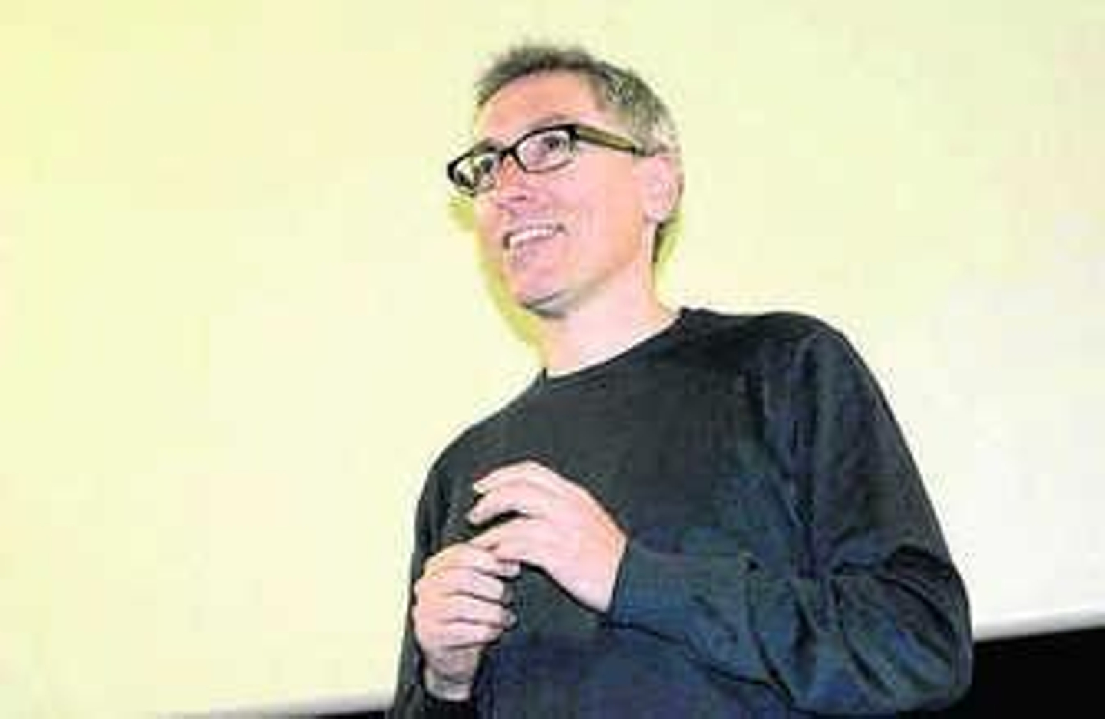 David Trueba, durante el evento.